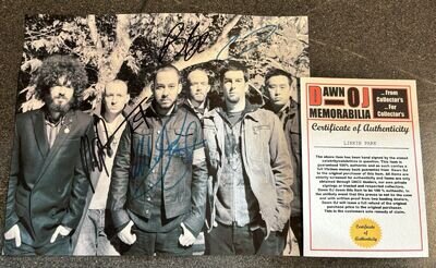 Genuine Signed Linkin Park Poster Full Band With Certificate Of Authenticity