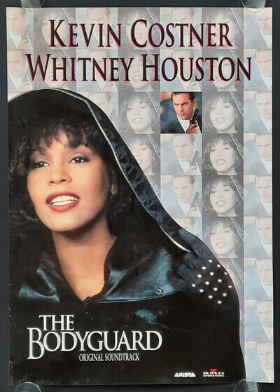 +++ 1993 WHITNEY HOUSTON Promotion Poster Album "The Bodyguard" 1st print