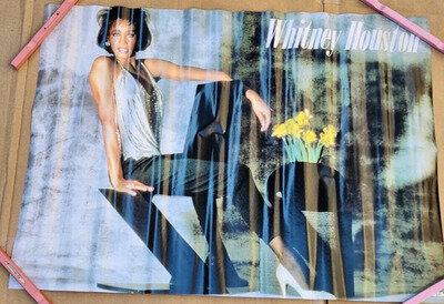 Whitney Houston / Saving All My Love For You 1985 Japan Original Promo Poster B2