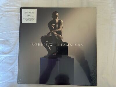 Robbie Williams : XXV VINYL 12" Album Coloured Vinyl (RARE WHITE VINYL) 2 discs