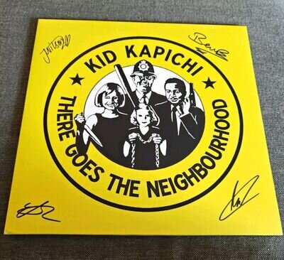 Kid Kapichi : There Goes the Neighbourhood Signed Yellow VINYL 12" Suggs