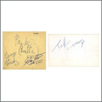 The Beatles 1963 Autographs On Two Pages (UK)