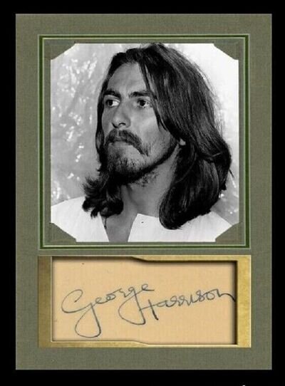 THE BEATLES / GEORGE HARRISON / AUTOGRAPH LIMITED EDITION CARD