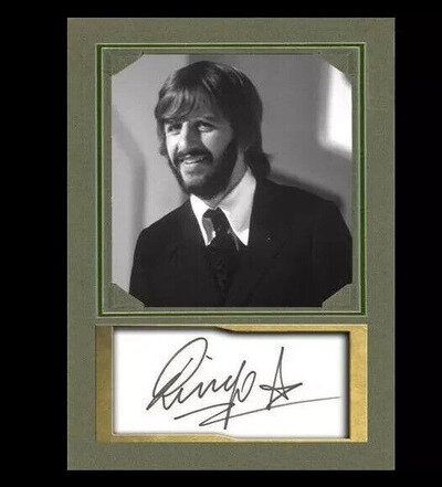 THE BEATLES / RINGO STARR / AUTOGRAPH LIMITED EDITION CARD