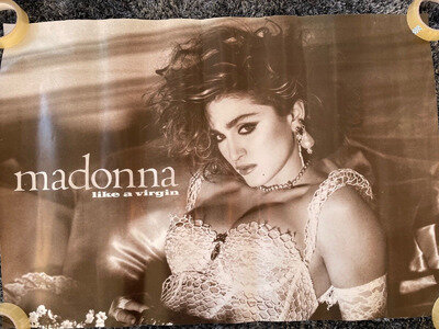 rare vintage madonna like a virgin poster 24" x 34"