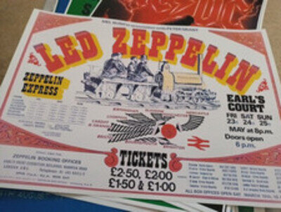 Led Zeppelin 1975 EARL`S COURT GIGS POSTER A3 Glossy Print