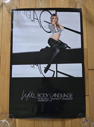 Kylie Minogue Body Language Original Record Company Promo Poster