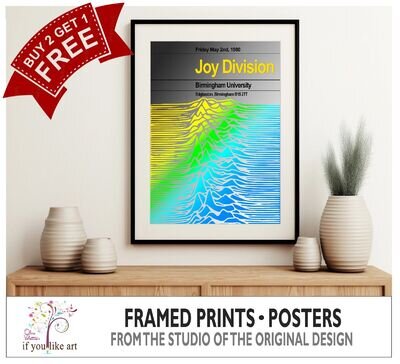 Joy Division 1980 Their Final Concert Three FRAMED PRINTS Options EXCLUSIVE