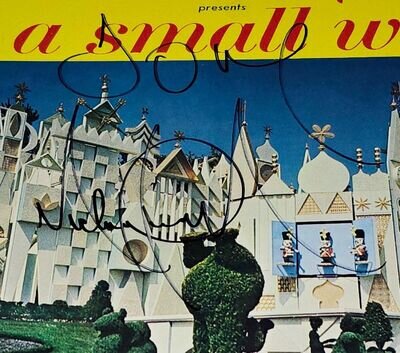 Signed Michael Jackson autographed 1964 Disney's it's a small world record LP