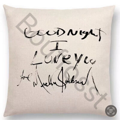 Michael Jackson Pillow Case REPRODUCTION signed autograph signature