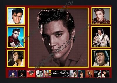 Elvis Presley A4 Printed Poster Print Music Laminated12