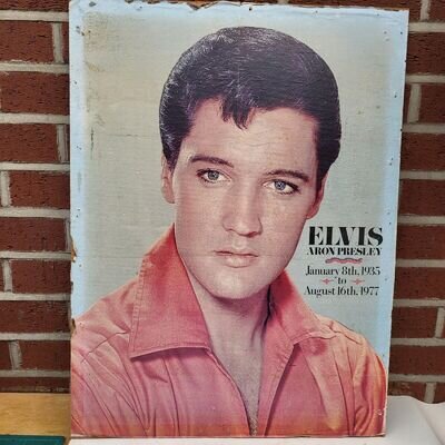 Vintage Original 1980s Elvis Presley The King Music Wall Art Poster