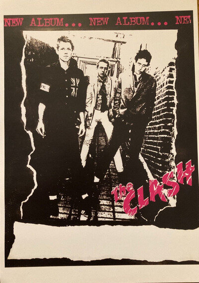 The Clash punk poster - New Album & concert blank 1977 A3 size reproduction