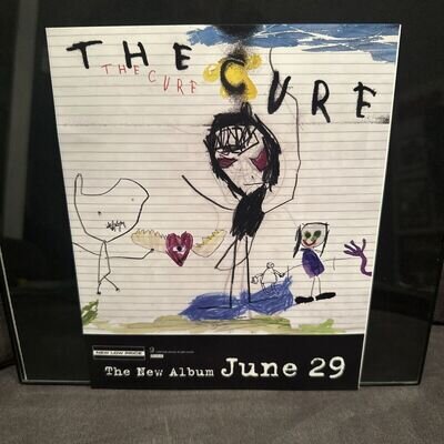 THE CURE Rare VINTAGE PROMO STATIC WINDOW CLING POSTER for 2004 CD 8x10 MINT USA