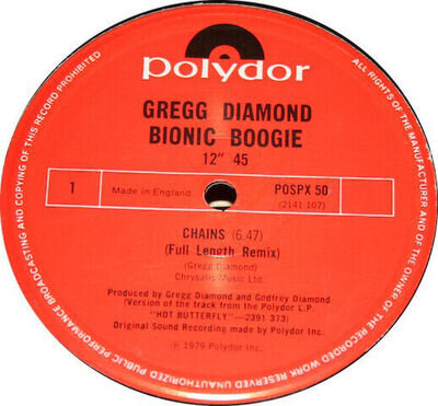 Gregg Diamond, Bionic Boogie - Chains / Hot Butterfly (12", Single)