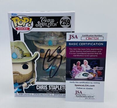 Chris Stapleton Signed Funko Pop Rocks #388 JSA COA Autographed