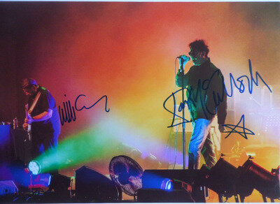 IAN MCCULLOCH AND WILL SERGEANT ECHO AND THE BUNNYMEN, AUTOGRAPHED A4 PHOTOGRAPH