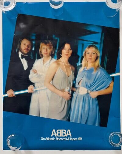 ABBA VINTAGE RARE ATLANTIC RECORDS ORIGINAL US PROMO POSTER 1979