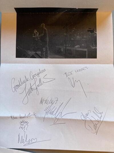 New Model Army, SIGNED picture, 2001