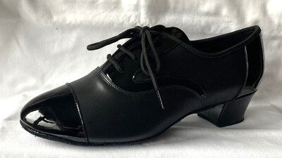 Mens Black Cuban Heel Latin, Ballroom, Salsa, Tango Dance Shoes - UK Sizes 7-12