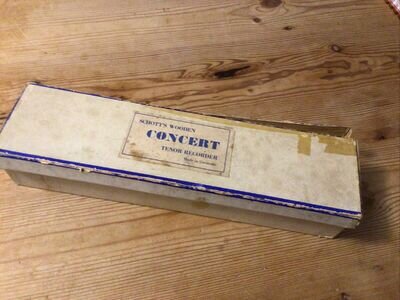 Tenor Recorder Schott Concert Series Boxed Condition. Complete With Original Box