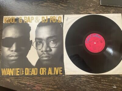 KOOL G RAP & DJ POLO - WANTED: DEAD OR ALIVE LP HIP HOP RAP LARGE PRO NYC