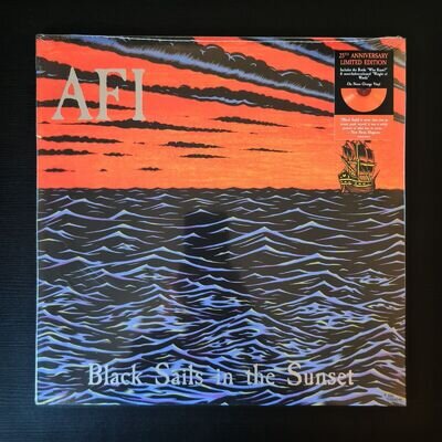 AFI - BLACK SAILS IN THE SUNSET Limited Edition NEON ORANGE Vinyl LP Punk Goth