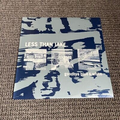 Less Than Jake - Goodbye Blue & White Vinyl Record WHITE 2003