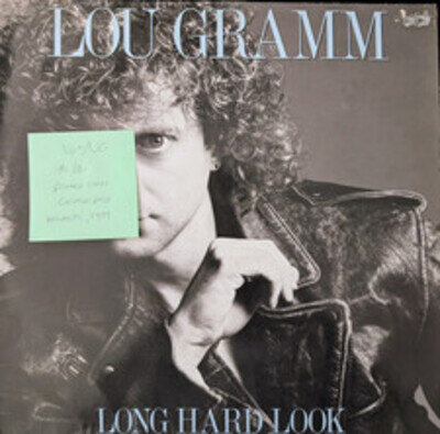 Lou Gramm Long Hard Look Vinyl Record VG+/VG WX228 1989