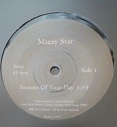 Mazzy Star Seasons Of Your Day 7" NEW 005RT Hope Sandoval 300 Only!