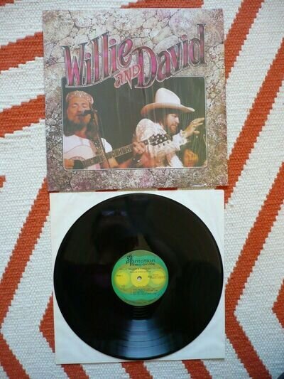 Willie Nelson & David Allan Coe Willie And David Vinyl US 1980 Plantation LP EXC