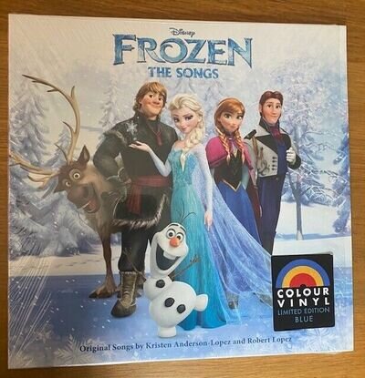 NEW LIMITED EDITION DISNEY FROZEN THE SONGS SOUNDTRACK OST BLUE VINYL SEALED