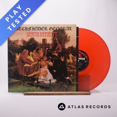 Witchfinder General Death Penalty A B Red LP Album Vinyl Record HMR LP 8 - EX/EX