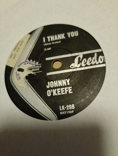 Johnny O'Keefe ‎– I Thank You 7" VG