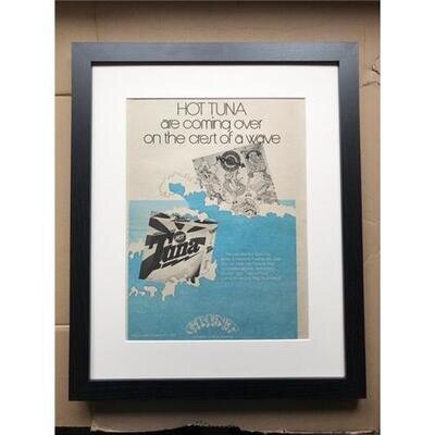 HOT TUNA AMERICAN CHOICE (FRAMED) POSTER SIZED original music press advert from