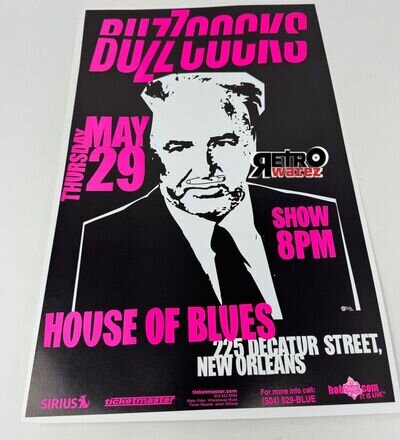 Buzzcocks - House Of Blues 11x17” Concert Poster Live Show Promo Music