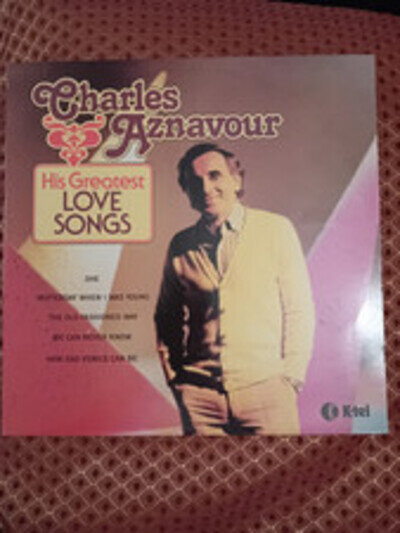 Charles Aznavour ‎- His Greatest Love Songs LP