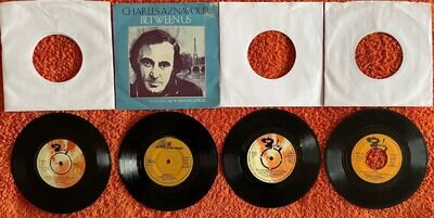 Charles Aznavour - Four 7" Singles (UK/France)