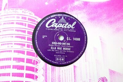 ELLA MAE MORSE 78rpm SING-ING-ING-ING UK CAPITOL CL14508 50s POP ROCK 'N' ROLL