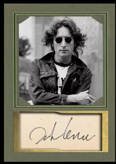 THE BEATLES / JOHN LENNON / AUTOGRAPH LIMITED EDITION CARD