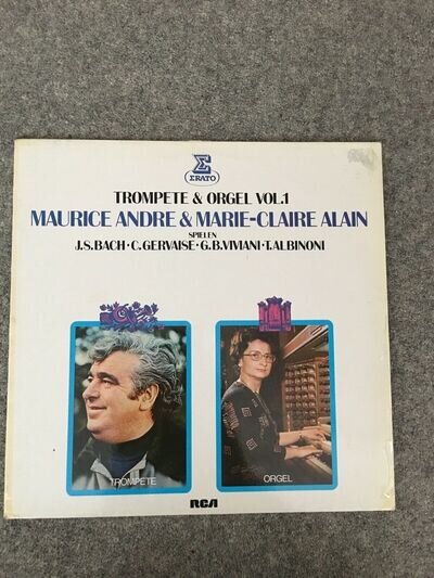 Maurice André & Marie-Claire Alain Trompete & Orgel Vol. 1 1977 Erato 12" LP