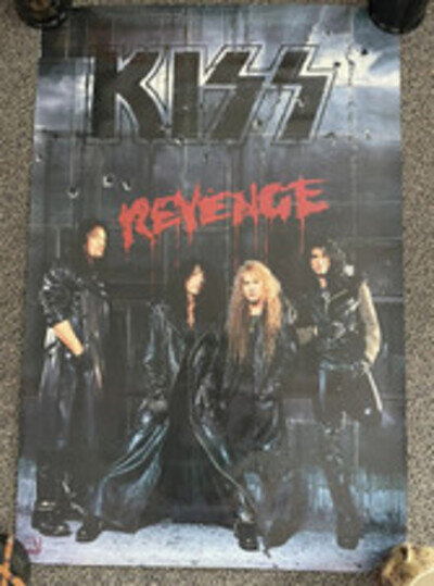 Vintage KISS Revenge 1992 PROMO poster RARE 24”x36”