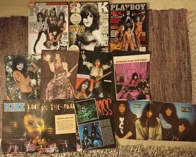 Lots of KISS Magazines / Clippings / Posters Classic ROCK