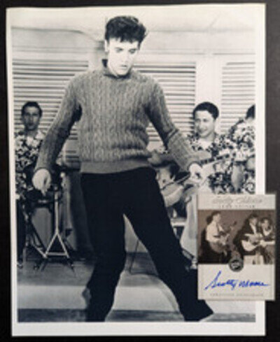 Scotty Moore Signed Autograph Card - Elvis Presley's Guitarist - Blue Moon Boys