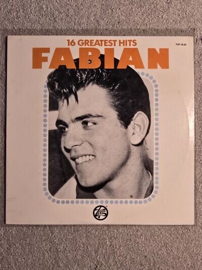 Fabian - 16 Greatest Hits 1973 US (LP, Compilation) 🔵Ultrasonically Cleaned🔵