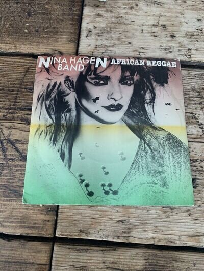 NINA HAGEN BAND "AFRICAN REGGAE" 1980 vinyl 7"45 punk 1st Press Plays Nicely