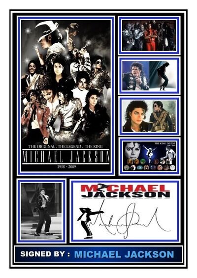 157) michael jackson signed photograph reprint great gift **********************