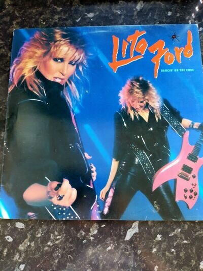 Lita Ford - Dancin' On The Edge UK Vertigo Vinyl LP 1984