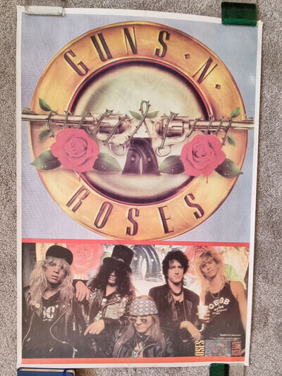 Guns N Roses - 1987 vintage band poster: 85cm x 60cm