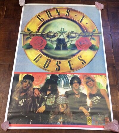 Huge Original Vintage Guns N’ Roses Poster